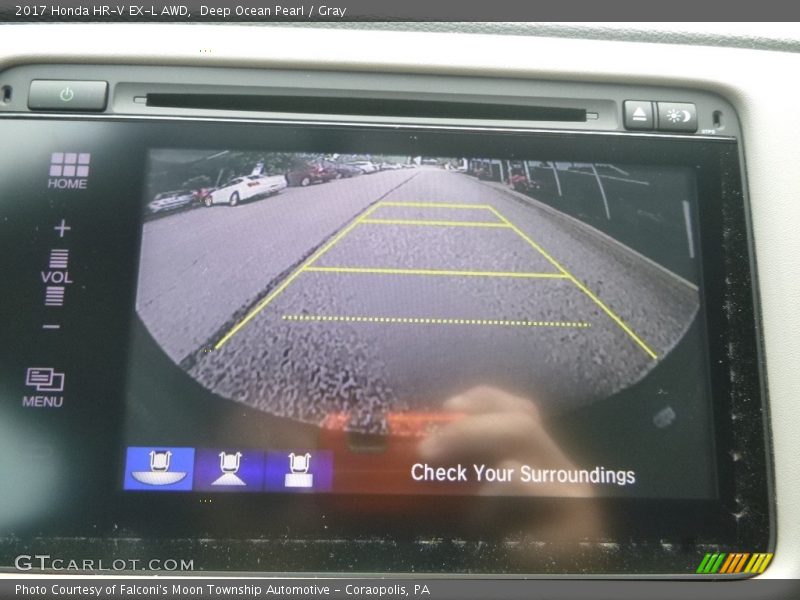 Deep Ocean Pearl / Gray 2017 Honda HR-V EX-L AWD