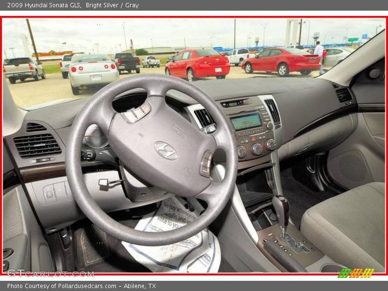 Bright Silver / Gray 2009 Hyundai Sonata GLS
