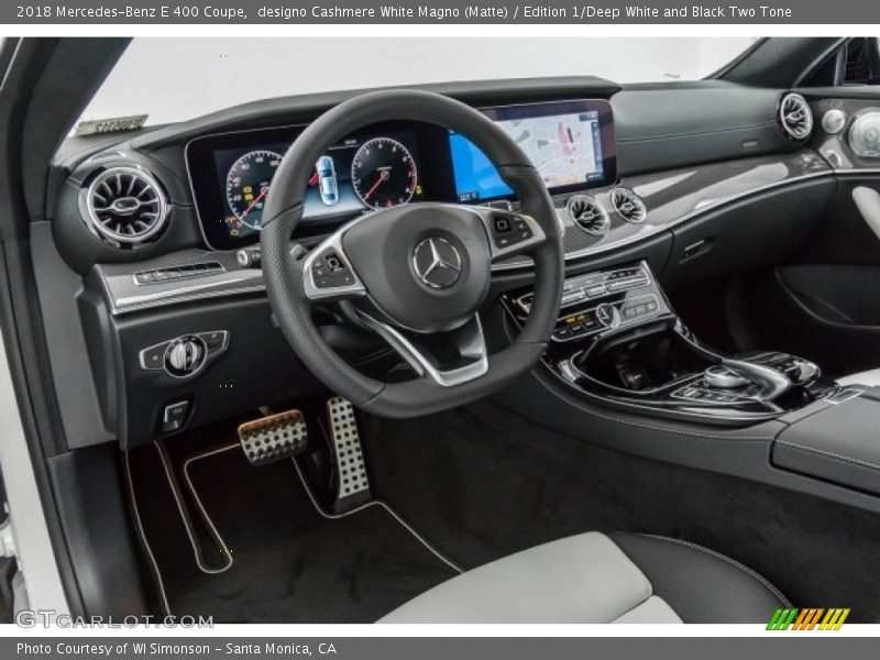 designo Cashmere White Magno (Matte) / Edition 1/Deep White and Black Two Tone 2018 Mercedes-Benz E 400 Coupe