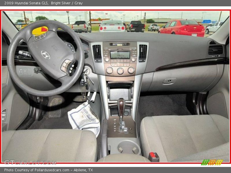 Bright Silver / Gray 2009 Hyundai Sonata GLS