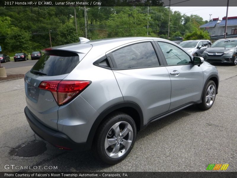 Lunar Silver Metallic / Gray 2017 Honda HR-V EX AWD