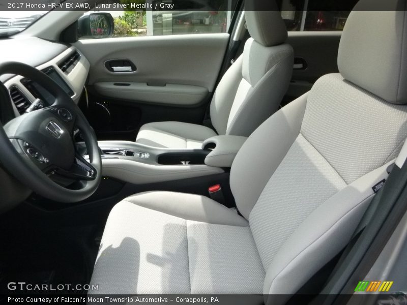 Lunar Silver Metallic / Gray 2017 Honda HR-V EX AWD