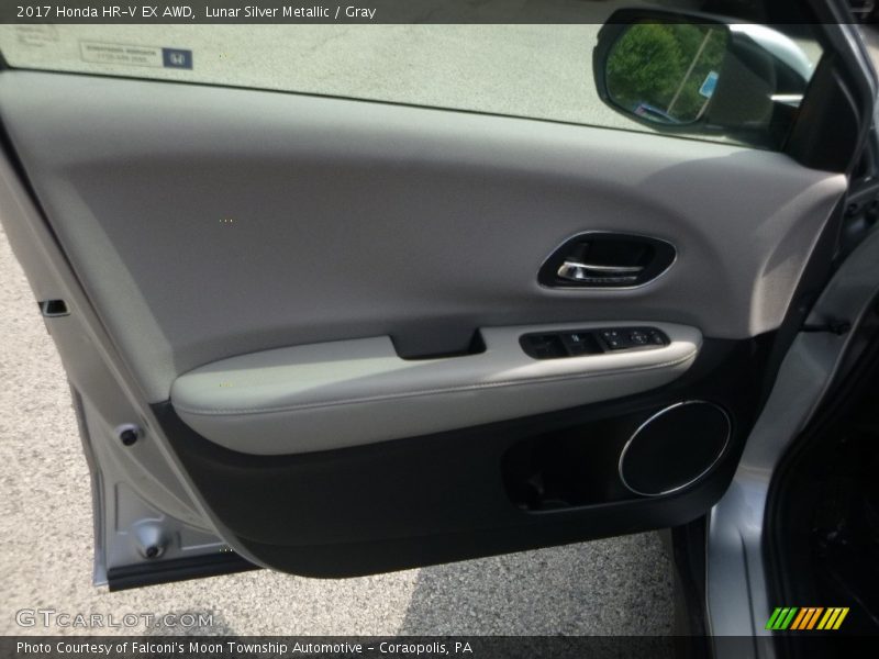 Lunar Silver Metallic / Gray 2017 Honda HR-V EX AWD