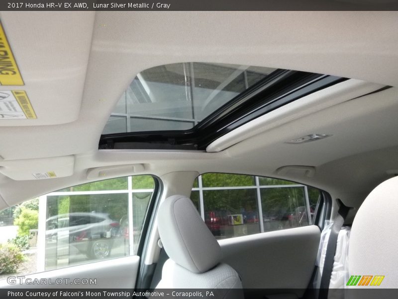 Lunar Silver Metallic / Gray 2017 Honda HR-V EX AWD