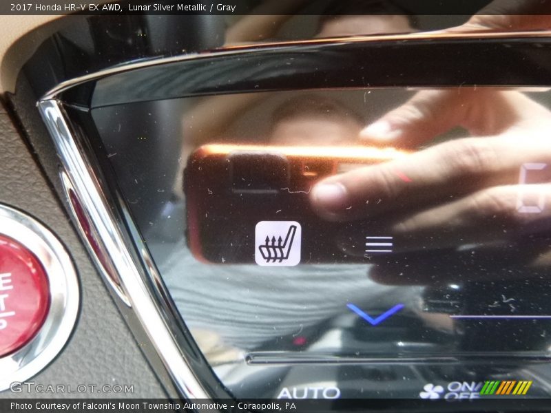 Lunar Silver Metallic / Gray 2017 Honda HR-V EX AWD