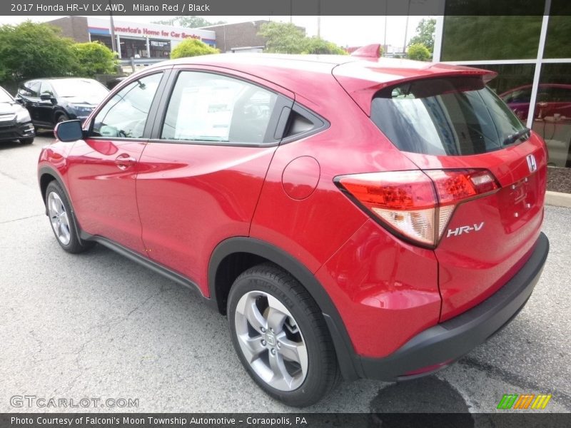 Milano Red / Black 2017 Honda HR-V LX AWD