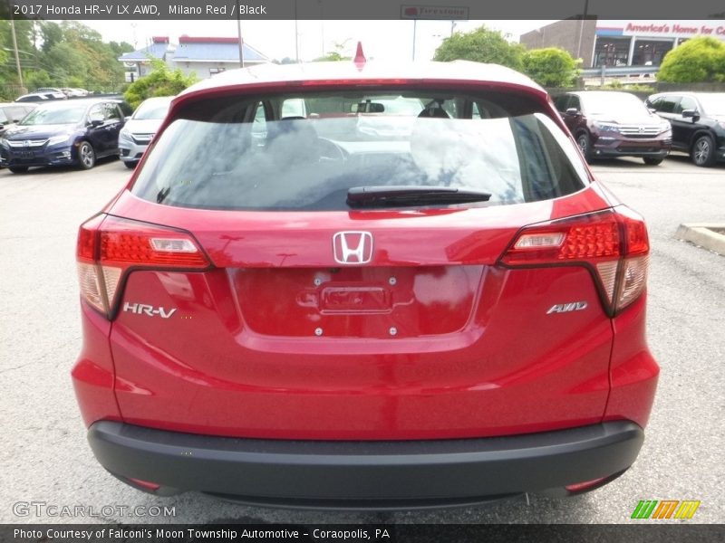 Milano Red / Black 2017 Honda HR-V LX AWD
