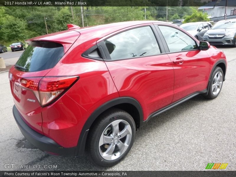 Milano Red / Black 2017 Honda HR-V LX AWD