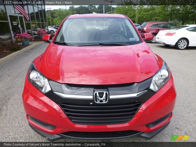 Milano Red / Black 2017 Honda HR-V LX AWD