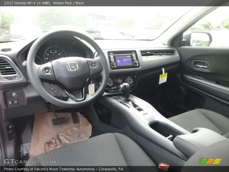 Milano Red / Black 2017 Honda HR-V LX AWD