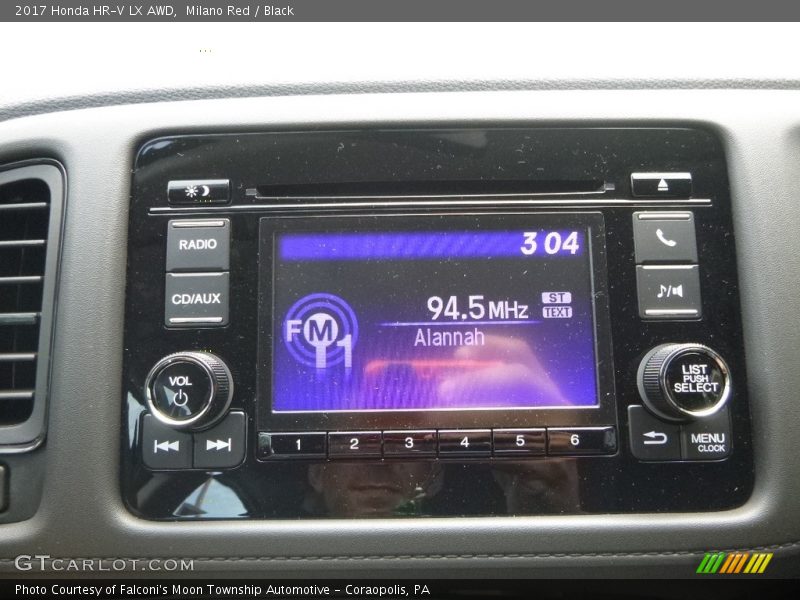 Milano Red / Black 2017 Honda HR-V LX AWD