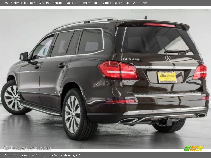 Dakota Brown Metallic / Ginger Beige/Espresso Brown 2017 Mercedes-Benz GLS 450 4Matic