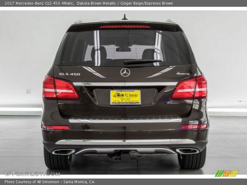 Dakota Brown Metallic / Ginger Beige/Espresso Brown 2017 Mercedes-Benz GLS 450 4Matic