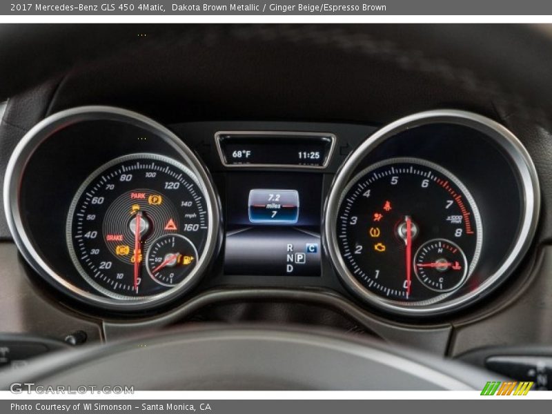 Dakota Brown Metallic / Ginger Beige/Espresso Brown 2017 Mercedes-Benz GLS 450 4Matic