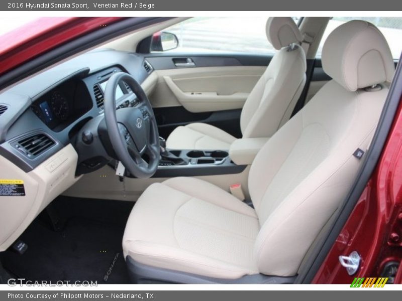 Venetian Red / Beige 2016 Hyundai Sonata Sport