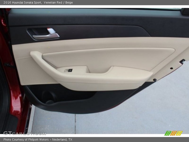 Venetian Red / Beige 2016 Hyundai Sonata Sport