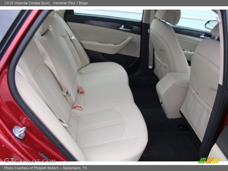 Venetian Red / Beige 2016 Hyundai Sonata Sport
