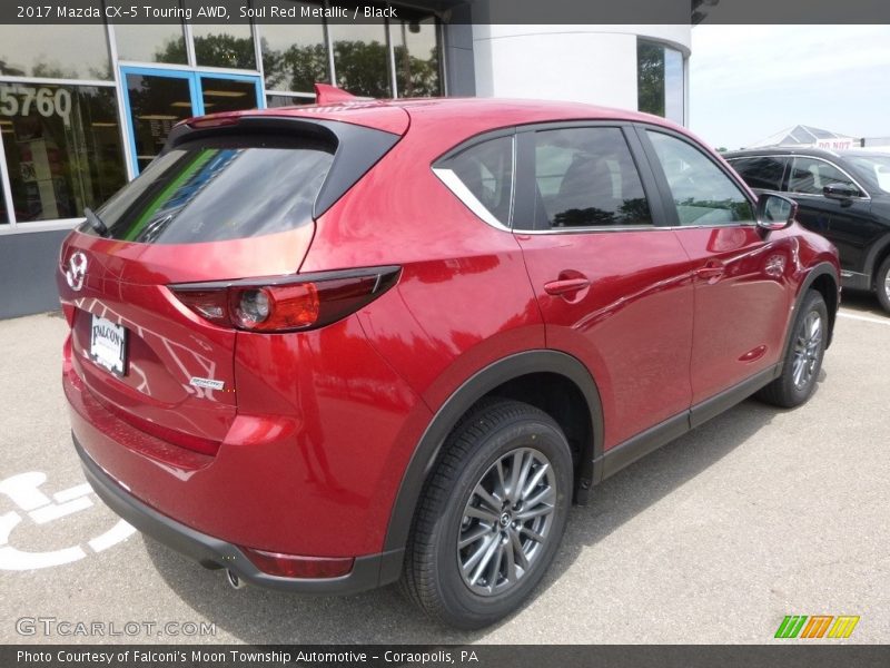 Soul Red Metallic / Black 2017 Mazda CX-5 Touring AWD
