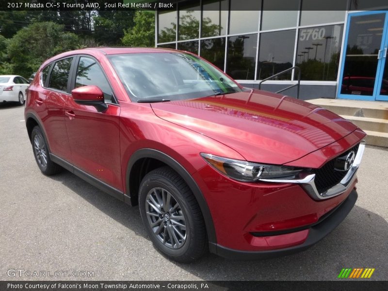 Soul Red Metallic / Black 2017 Mazda CX-5 Touring AWD