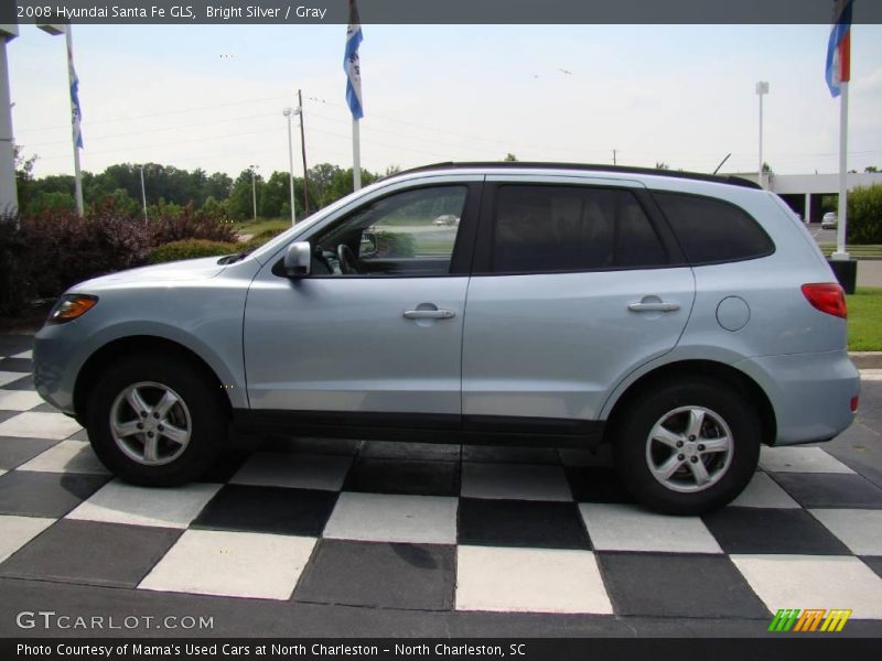 Bright Silver / Gray 2008 Hyundai Santa Fe GLS