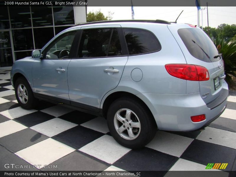 Bright Silver / Gray 2008 Hyundai Santa Fe GLS