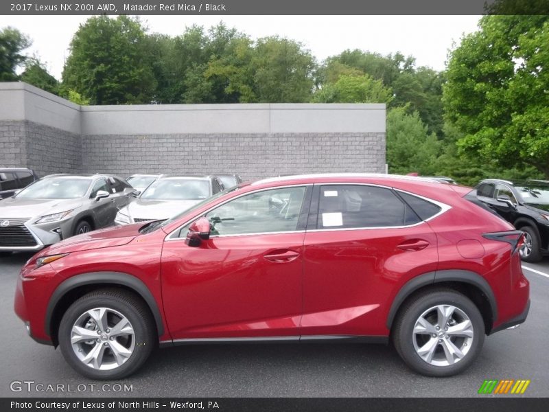 Matador Red Mica / Black 2017 Lexus NX 200t AWD