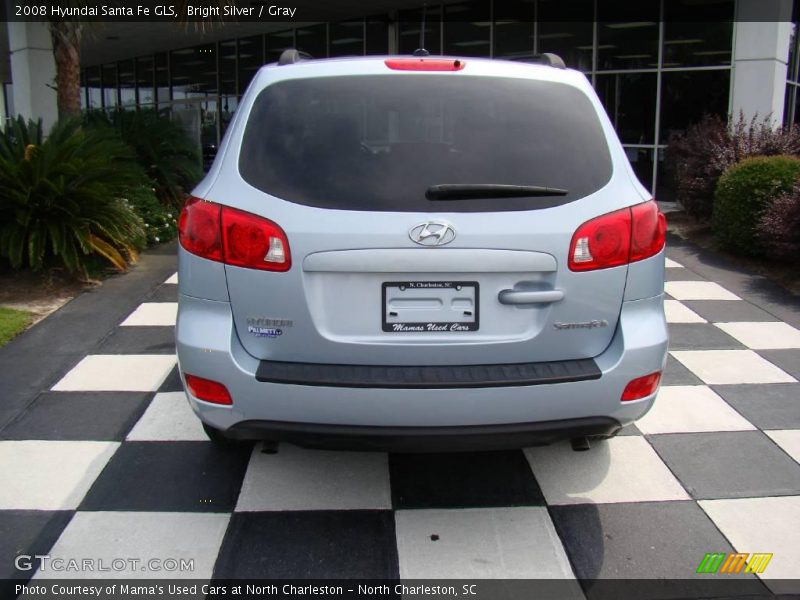 Bright Silver / Gray 2008 Hyundai Santa Fe GLS