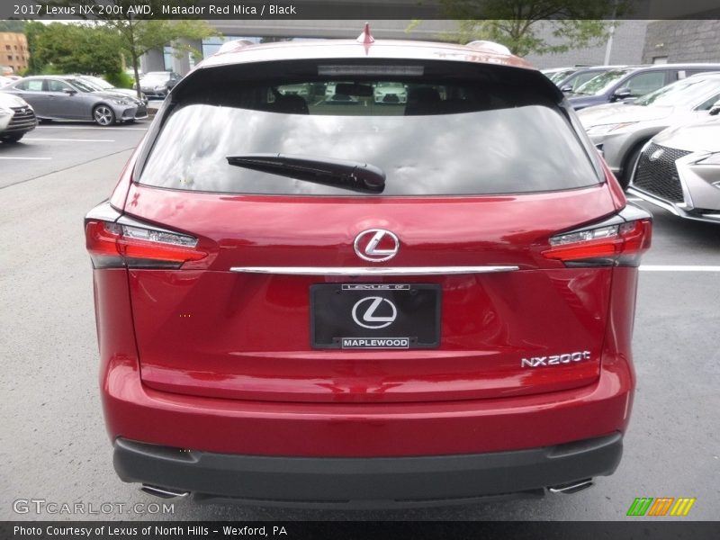 Matador Red Mica / Black 2017 Lexus NX 200t AWD