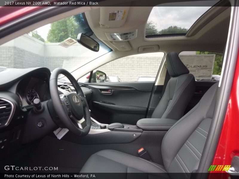 Matador Red Mica / Black 2017 Lexus NX 200t AWD