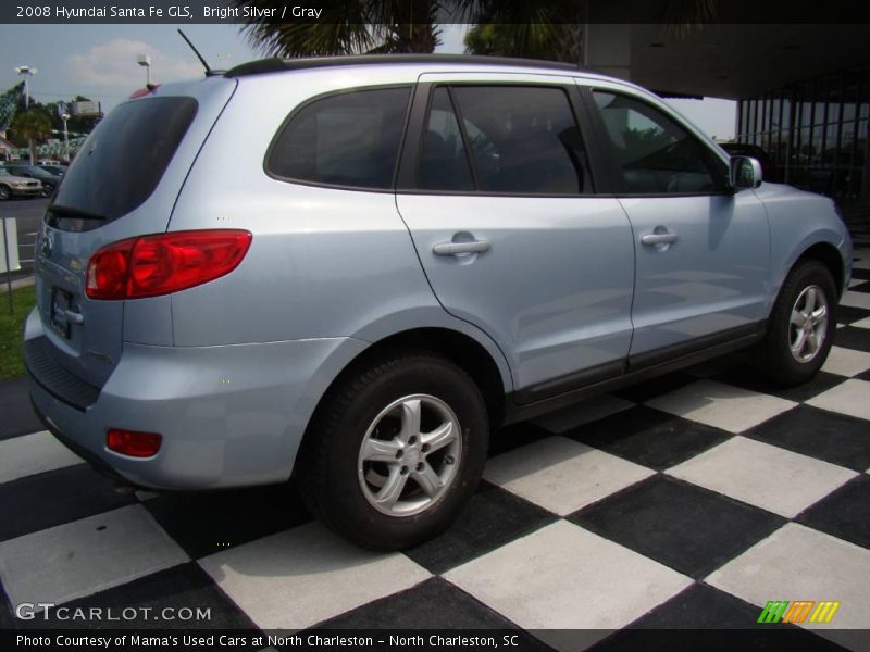 Bright Silver / Gray 2008 Hyundai Santa Fe GLS
