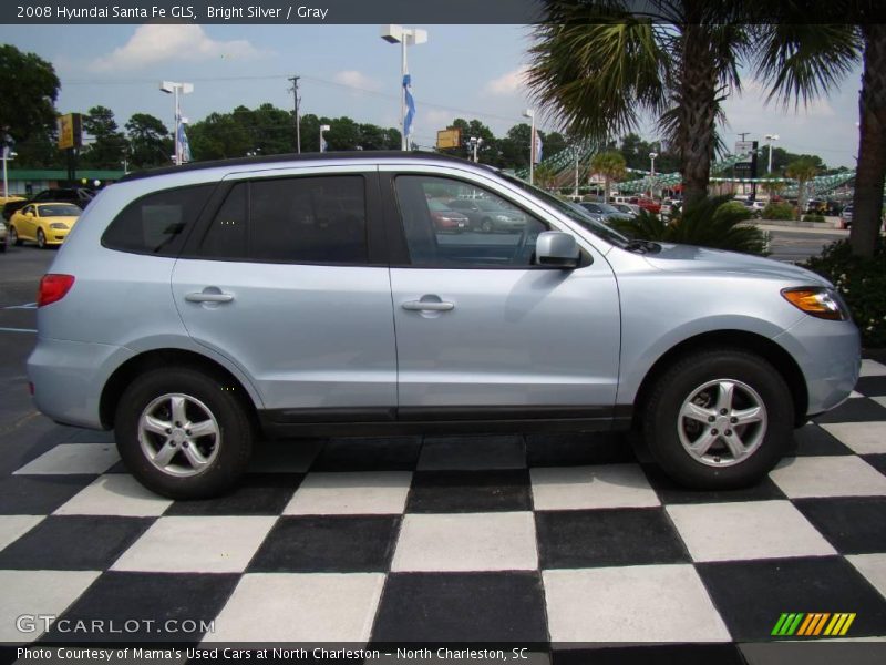 Bright Silver / Gray 2008 Hyundai Santa Fe GLS