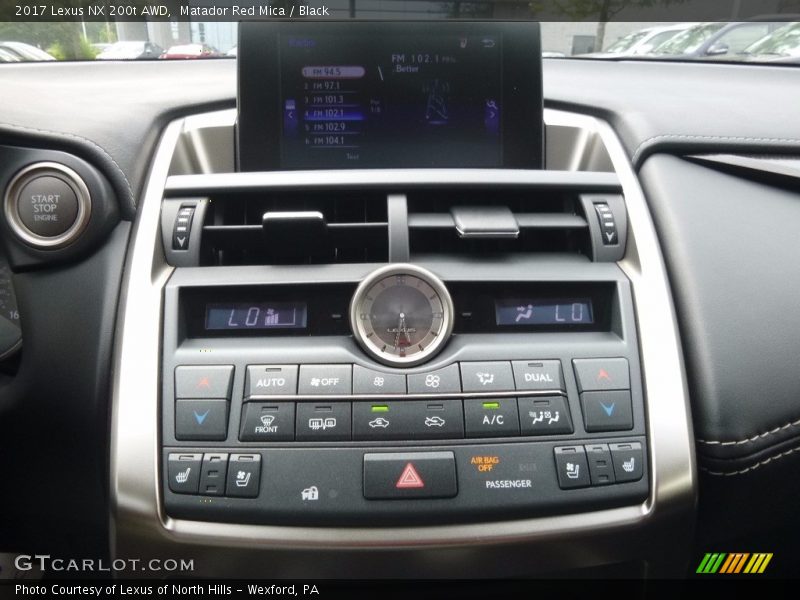 Matador Red Mica / Black 2017 Lexus NX 200t AWD