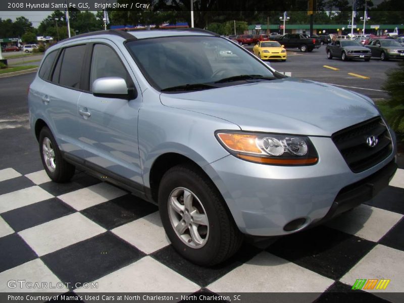 Bright Silver / Gray 2008 Hyundai Santa Fe GLS