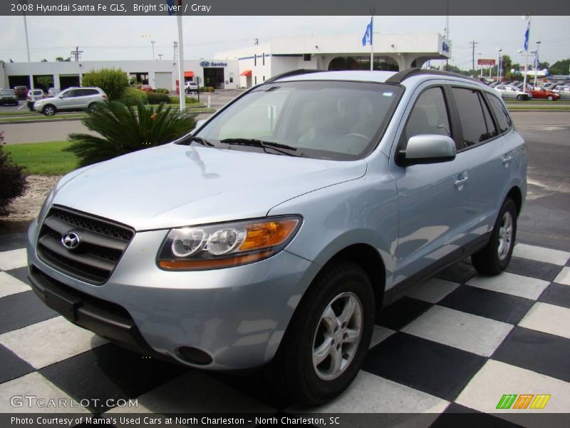 Bright Silver / Gray 2008 Hyundai Santa Fe GLS