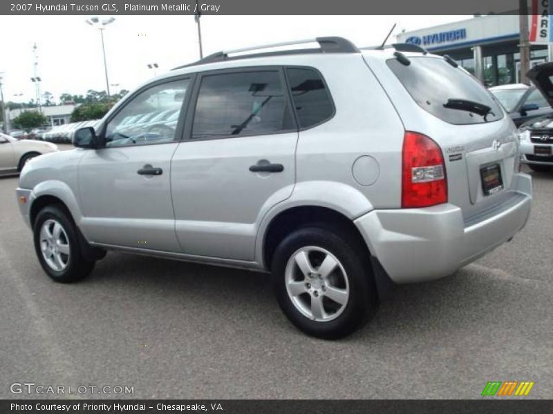 Platinum Metallic / Gray 2007 Hyundai Tucson GLS