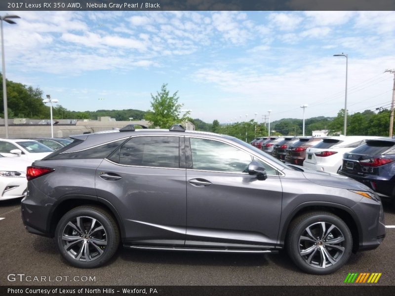 Nebula Gray Pearl / Black 2017 Lexus RX 350 AWD