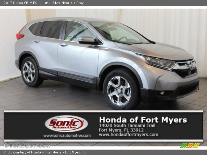 Lunar Silver Metallic / Gray 2017 Honda CR-V EX-L