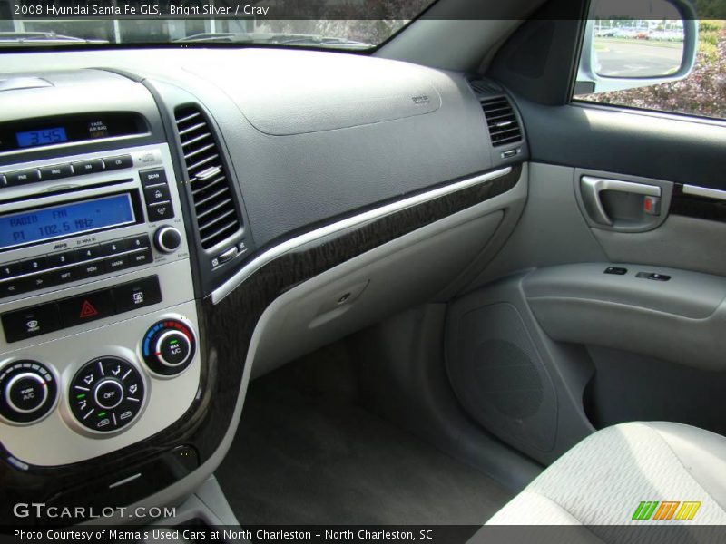 Bright Silver / Gray 2008 Hyundai Santa Fe GLS