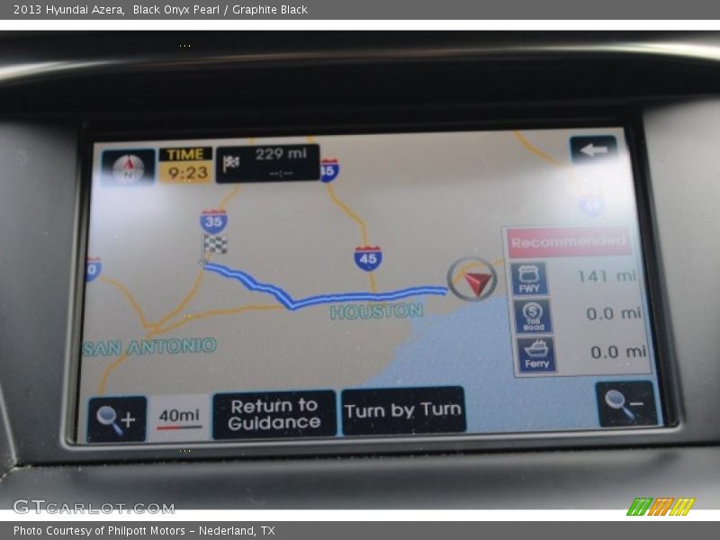 Black Onyx Pearl / Graphite Black 2013 Hyundai Azera