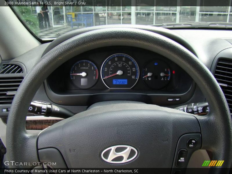 Bright Silver / Gray 2008 Hyundai Santa Fe GLS