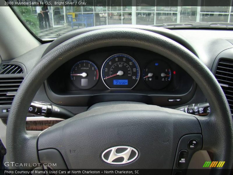 Bright Silver / Gray 2008 Hyundai Santa Fe GLS