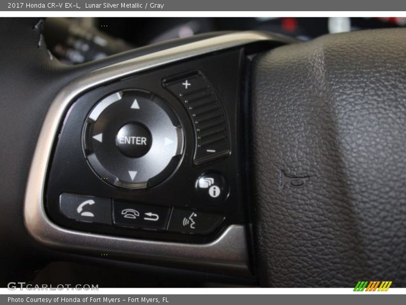 Lunar Silver Metallic / Gray 2017 Honda CR-V EX-L