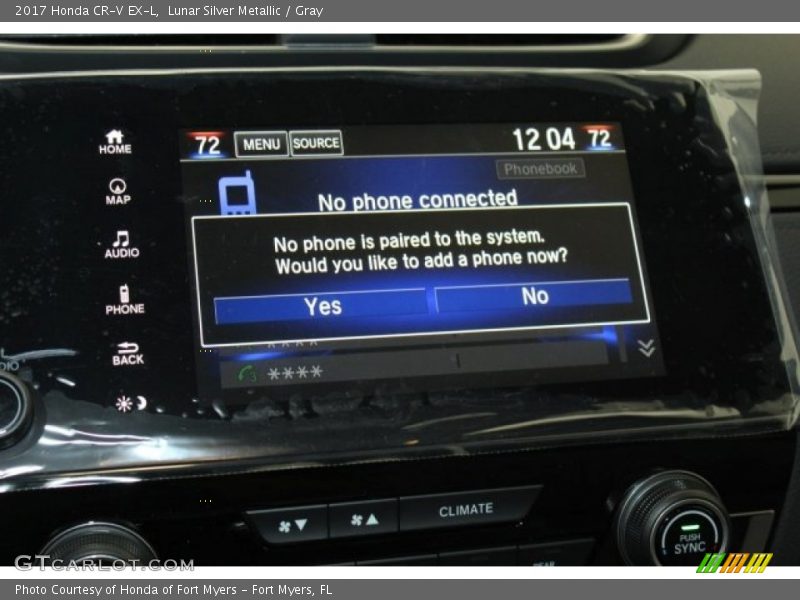 Lunar Silver Metallic / Gray 2017 Honda CR-V EX-L