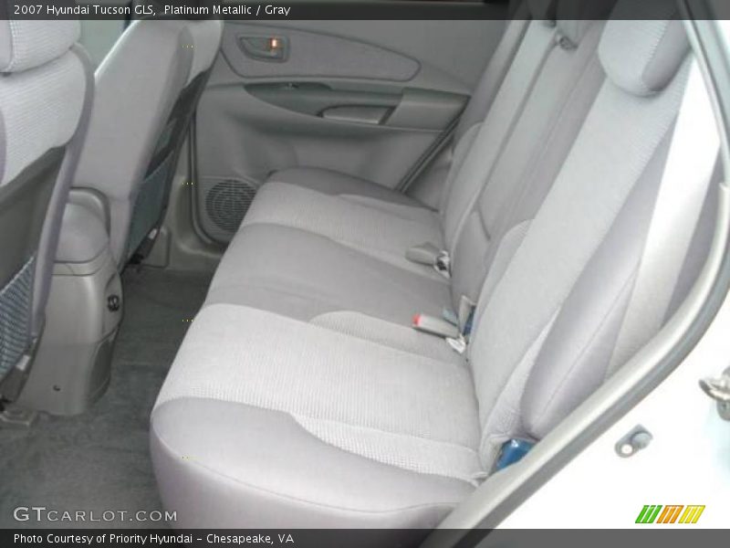 Platinum Metallic / Gray 2007 Hyundai Tucson GLS