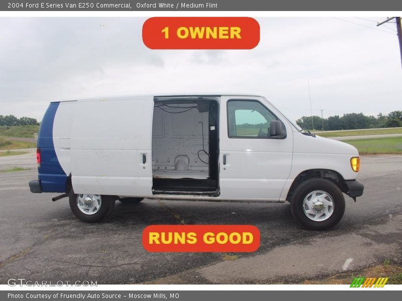 Oxford White / Medium Flint 2004 Ford E Series Van E250 Commercial