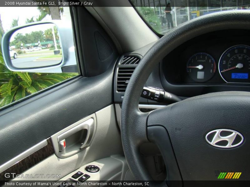 Bright Silver / Gray 2008 Hyundai Santa Fe GLS