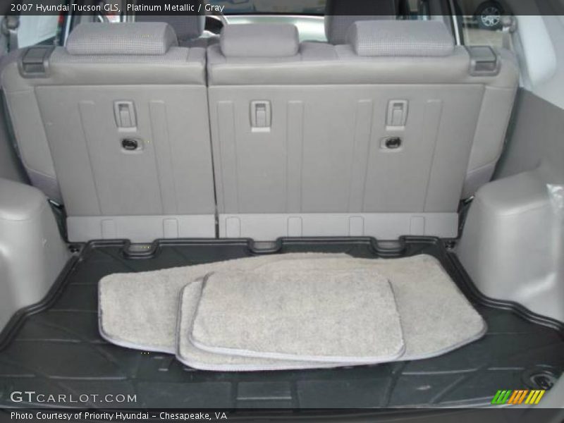 Platinum Metallic / Gray 2007 Hyundai Tucson GLS