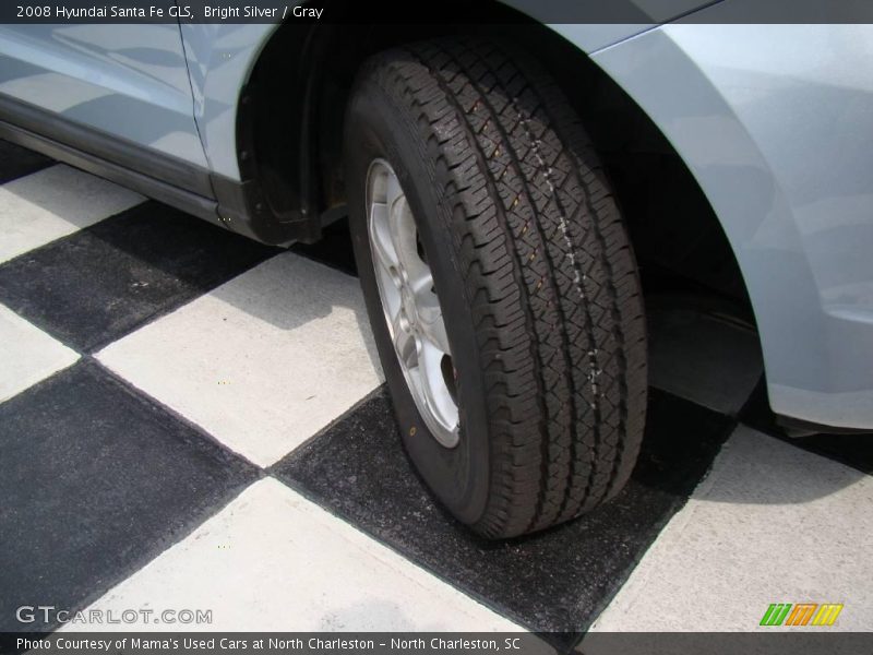 Bright Silver / Gray 2008 Hyundai Santa Fe GLS