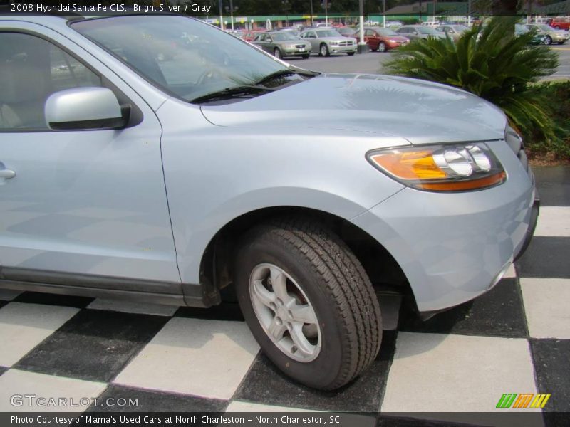 Bright Silver / Gray 2008 Hyundai Santa Fe GLS