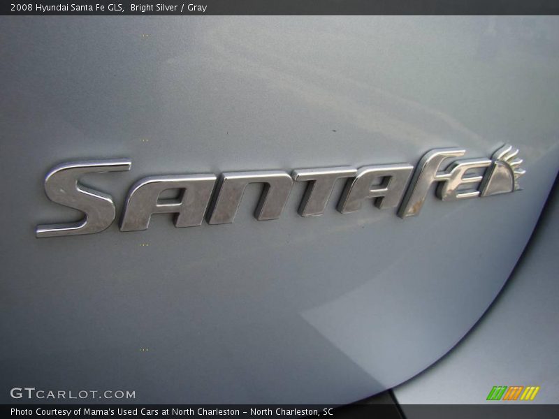 Bright Silver / Gray 2008 Hyundai Santa Fe GLS